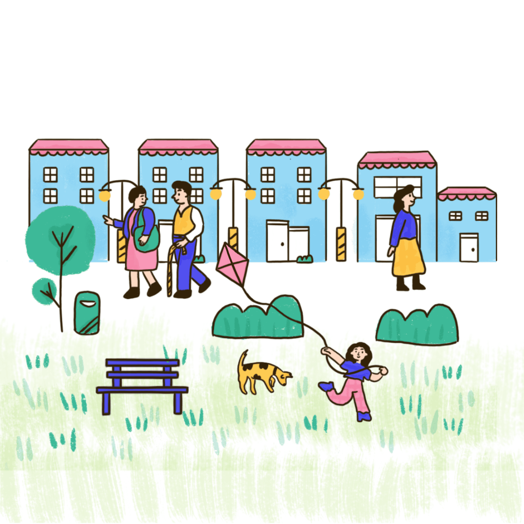 Ilustración del tema convivencia